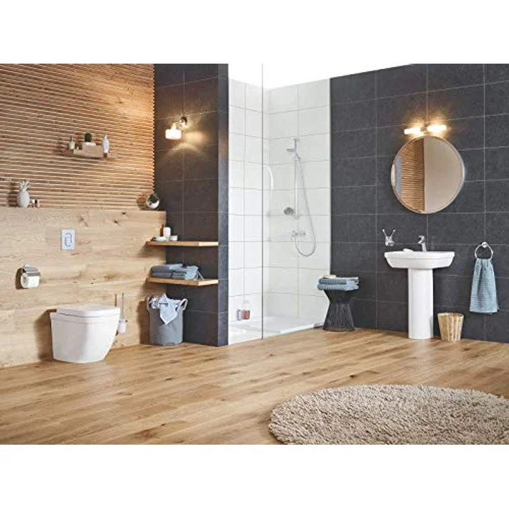 GROHE Essentials - Toilettenbürstengarnitur (Wandmontage, pflegeleicht, langlebig) , rund, chrom, 40374001 – Bild 4