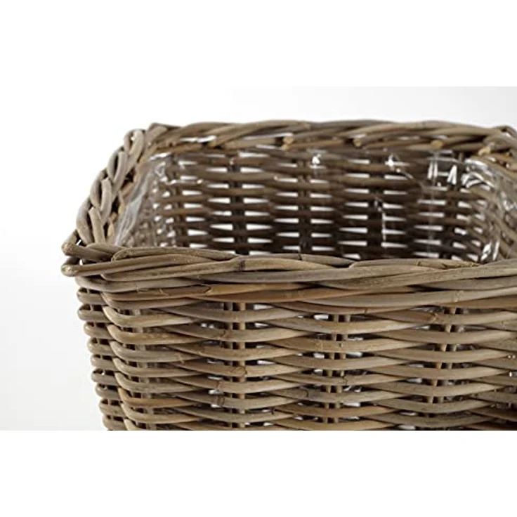 Kobolo Rattanübertopf Rattan Übertopf Pflanzgefäß Pflanzschalen Pflanzgefäß Rattankorb Korbset Pflanzset 3er Set Pflanzkorb – Bild 2