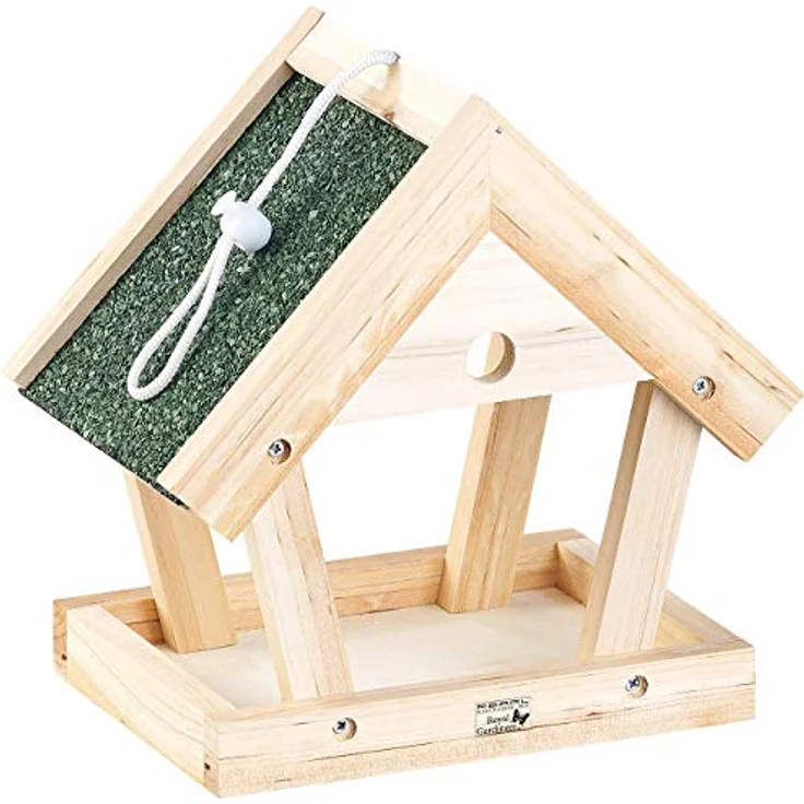 Royal Gardineer Vogelfutterhaus: Vogel-Futterhaus-Bausatz aus Echtholz, zum Aufhängen, 13-teilig (Vogelfutterhaus zum Hängen, Vogelfutterhaus Bausatz, Kinder Geschenkideen) – Bild 5