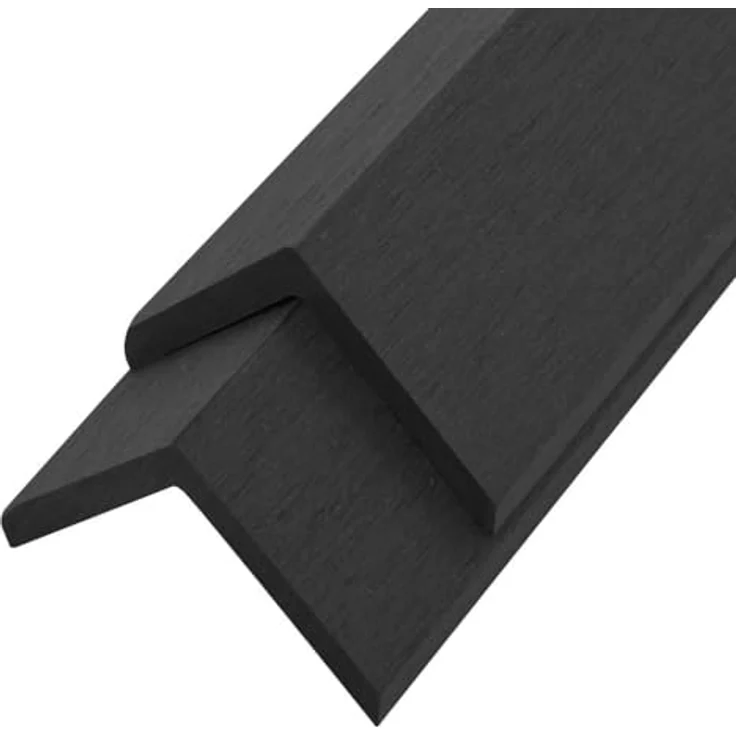 Terrassen-Winkelleisten 5 Stk. WPC 170 cm Schwarz – Bild 2