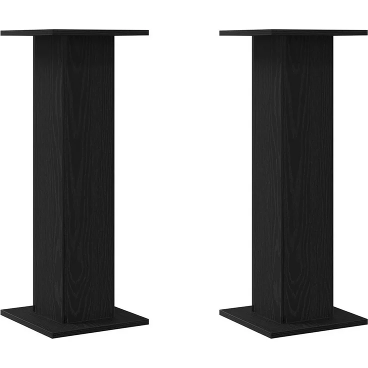 vidaXL Blumenständer Pflanzenständer Schwarze Eiche Holzwerkstoff 30 x 30 x 80 cm (1 St) – Bild 1