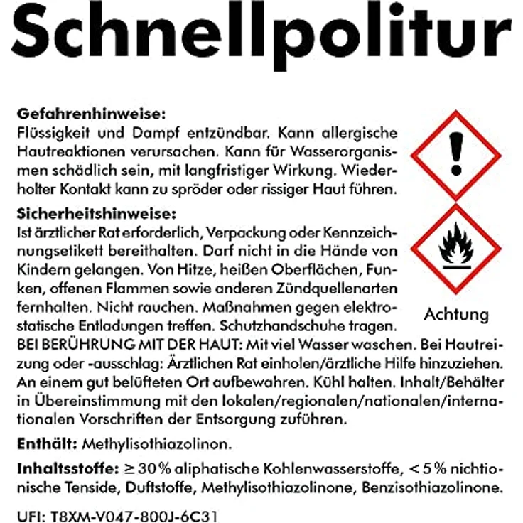 GFK-Politur, Schnellpolitur, Autoglanz, Autopolitur, Autopflege, KFZ-Politur, Kunststoffpolitur, Lackpolitur, Wohnwagenpolitur, Bootpolitur, Waschen ohne Wasser – ABACUS GFK-Politur 2x 750 ml (7765.4) – Bild 2