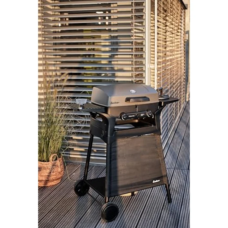 Enders Urban Pro Tischgrill Gasgrill klein, Grillfläche 48 x 32 cm, Edelstahl, mit Thermometer, mit Deckel – Bild 3