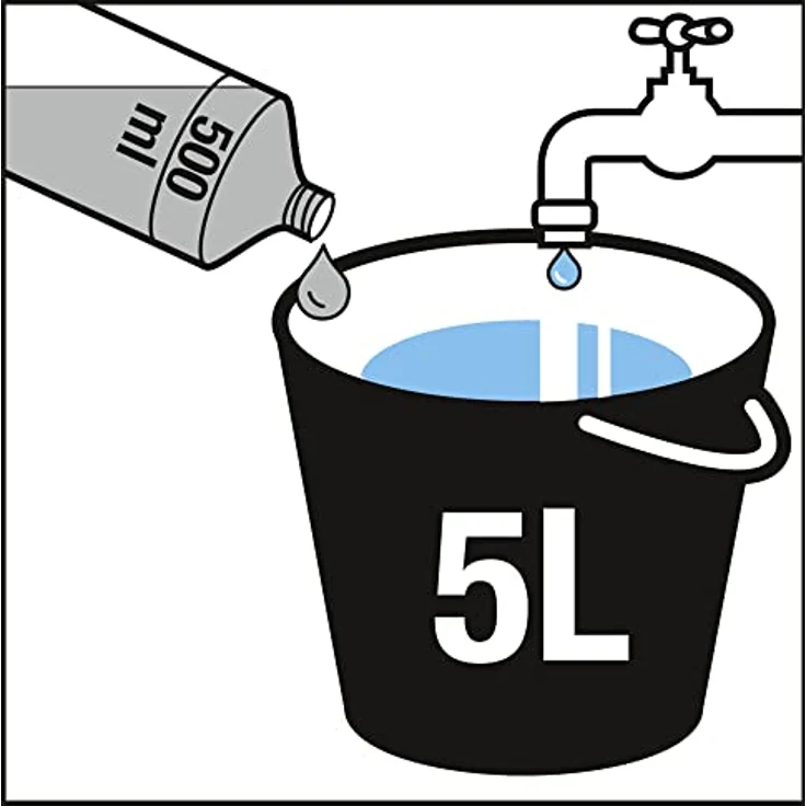 Kärcher Terrassenreiniger Konzentrat RM 564, zur materialschonende Reinigung von Balkon und Terrassen aus Holz und Stein, 500ml Konzentrat ergeben verdünnt 5l Reinigungsflüssigkeit – Bild 4