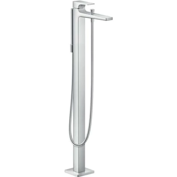 hansgrohe Metropol Einhebel-Wannenmischer bodenstehend, Chrom, Betriebsdruck 1-10 bar, Mindestfließdruck 1 bar – Bild 1