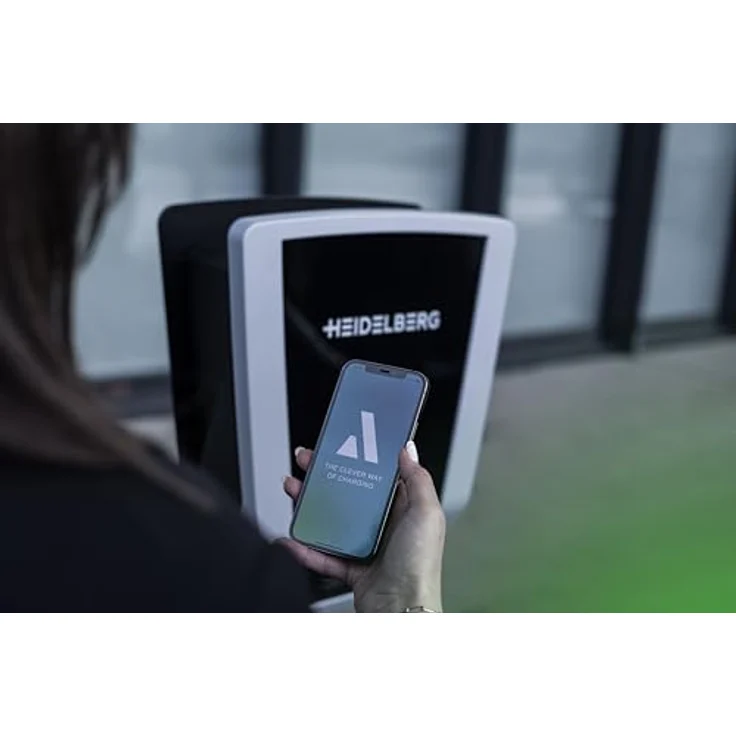 Amperfied Heidelberg Wallbox Connect Business, Elektroauto Ladestation mit bis 11 kW Ausgangsleistung, 5 m Kabel, RFID-Kartenautorisierung, MID-Energiezähler, blau – Bild 5