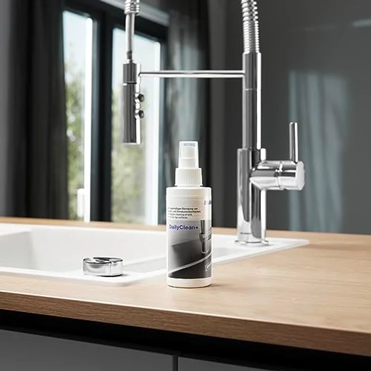 BLANCO Daily Clean | Reinigungsmittel und Pflegemittel für Spülen und Armaturen | Professioneller Kalkentferner für saubere Küchen | 150ml Spray | Abperleffekt für Küchenarmaturen – Bild 3