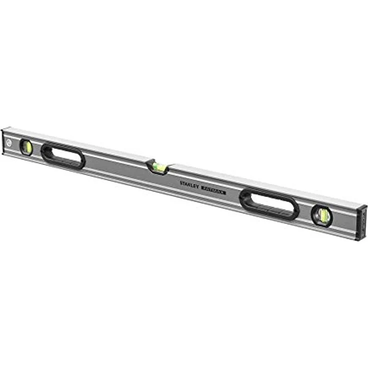 Stanley 0-43-636 FatMax Wasserwaage Pro (90 cm Länge, horizontale-vertikale Libelle, Schutzkappen, Bi-Material Handgriff) – Bild 2