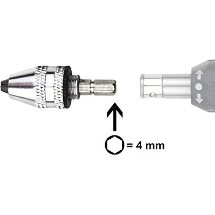 Donau Elektronik Schnellspannfutter mit 4mm Sechskant Bit MBS01 0,3 - 3,2mm
