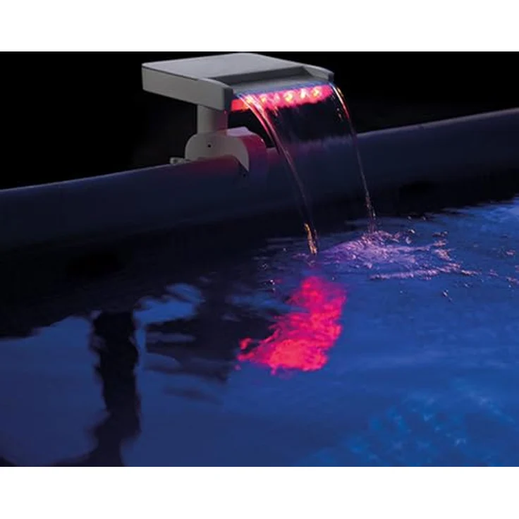 Intex 28090 Springbrunnen Multi-Color LED Wasserfall Becken Sprayer Cascade Pool – Bild 5