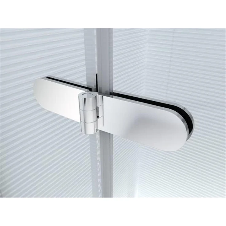 Glaszentrum Hagen Duschtürbeschlag, verchromtes Stahl-Scharnier für Dusch-Tür, für 6-12 mm Glas, mit Dichtungen und optimiertem Spritzschutz
