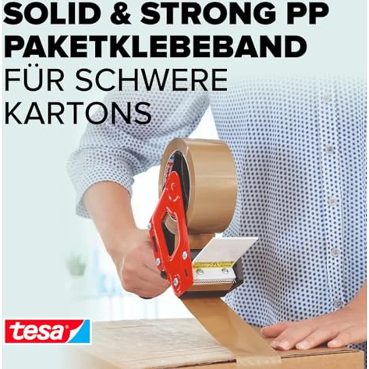 Tesa SE Klebeband tesapack Solid und Strong braun 50mm x 66mm - Preisvergleich – Bild 2