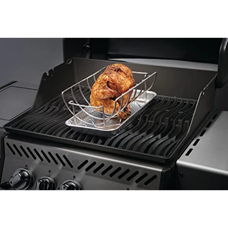Napoleon Spare Rib Bratenhalter, Edelstahl, silber, 29 x 29 x 12 cm, 1 ml, 56019 – Bild 6
