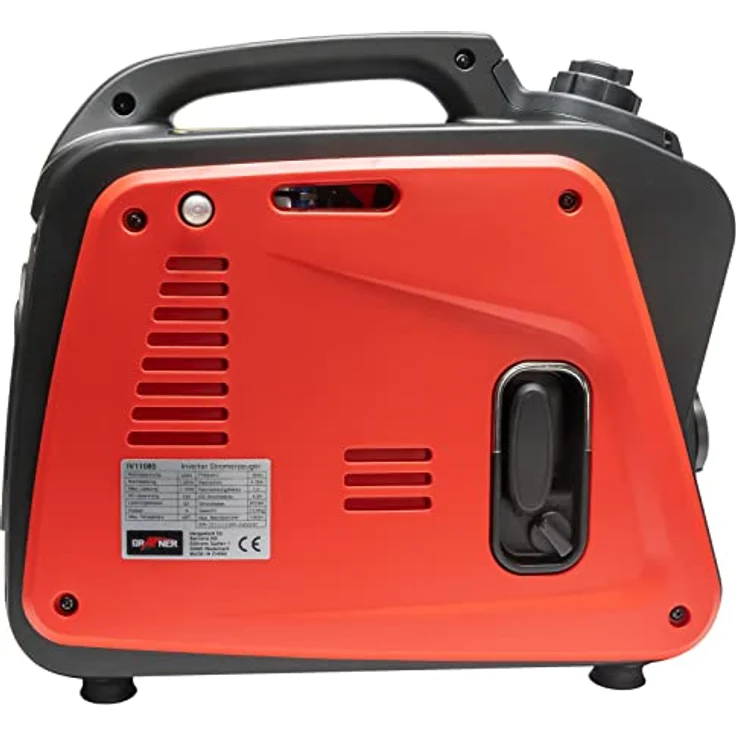 Grafner Stromerzeuger Inverter Generator 1100 W (1 KW Dauerleistung), Benzinbetrieb 4 Takt, 230V, Invertertechnologie, leicht robust, digitaler Benzin Notstrom Aggregat – Bild 6