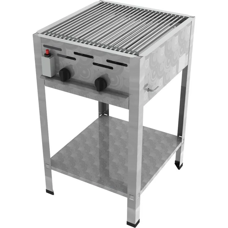 ChattenGlut Gasgrill ChattenGlut Gastrobräter 9kW mit Einzelne Edelstahlstäbe als Rost, BxTxH: 480x530x800 cm, in Edelstahl