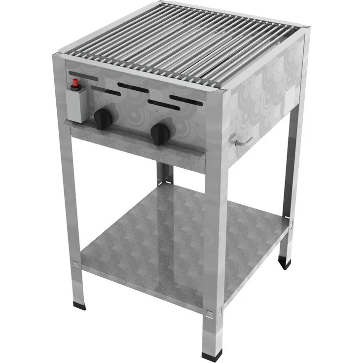 ChattenGlut Gasgrill ChattenGlut Gastrobräter 9kW mit Einzelne Edelstahlstäbe als Rost, BxTxH: 480x530x800 cm, in Edelstahl
