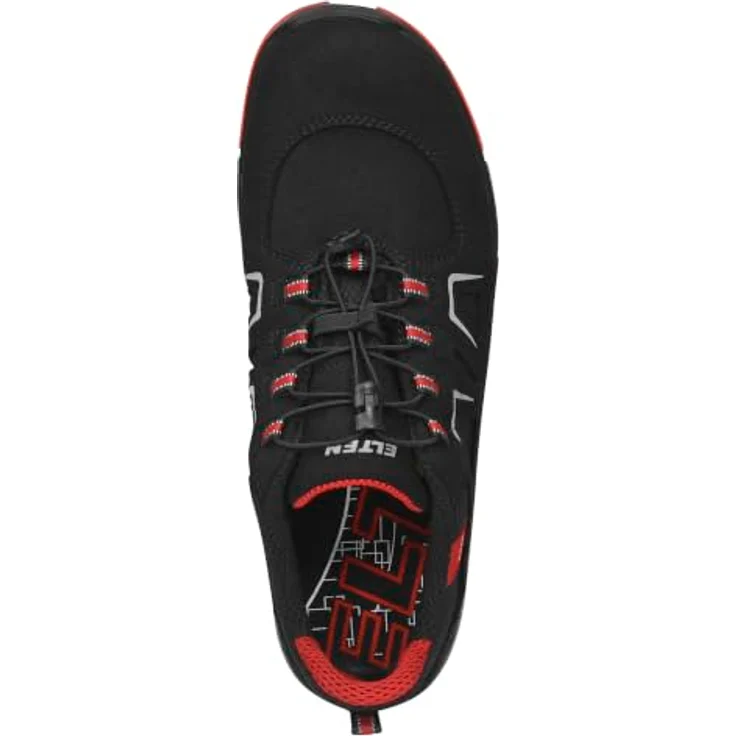 Elten Sicherheitssandale ALAN XXTP Easy ESD S1PS, schwarz-rot, Gr. 48 mit metallfreiem Durchtrittschutz und TPU/PU Sohle – Bild 6