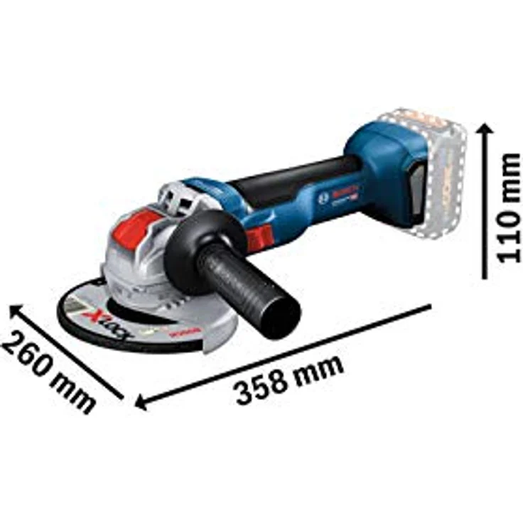 Bosch Professional 125mm X-LOCK Akku-Winkelschleifer GWX 18V-10, ohne Akku ohne Ladegerät im Karton 125 mm Akku – Bild 3