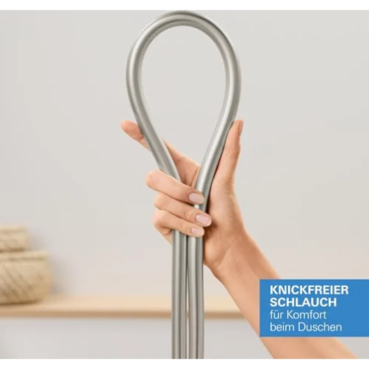 Grohe Brausegarnitur GROHE Silverflex Brauseschlauch TwistStop 1250mm supersteel, 28362DC1, Duschinstallation, AntiFold knickfest, GROHE ProGrip mit Rändelstruktur, Hitzebeständig bis 70°C – Bild 6