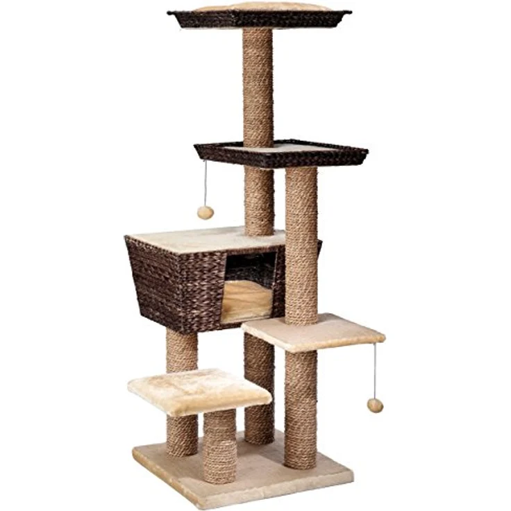 Europet Bernina 431-405574 Trend Katzenkratzbaum Curacao, 48 x 48 x 141 cm – Bild 1