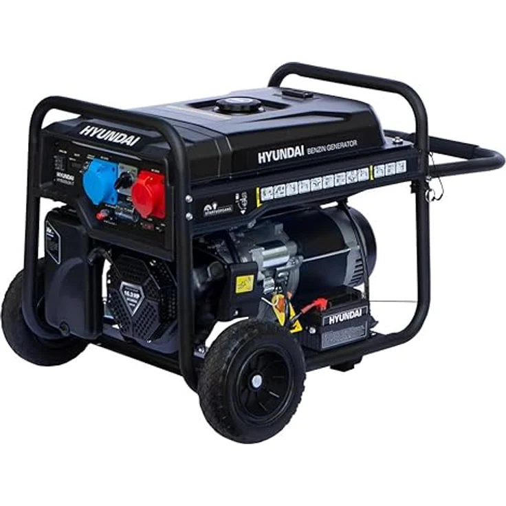 HYUNDAI Benzin Generator HY8500LEK-T / HY10100LEK-T, 7.7 kW, Elektrostart, 1 x 230V + 1 x 400V, 16.3 PS, luftgekühlt – Bild 3