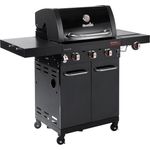 Char-Broil Gasgrill Professional Core B 3 TRU-Infrared 3 Brenner Gusseisen NEU, All-Black Look, SureFire-Zündung, Seitenkocher