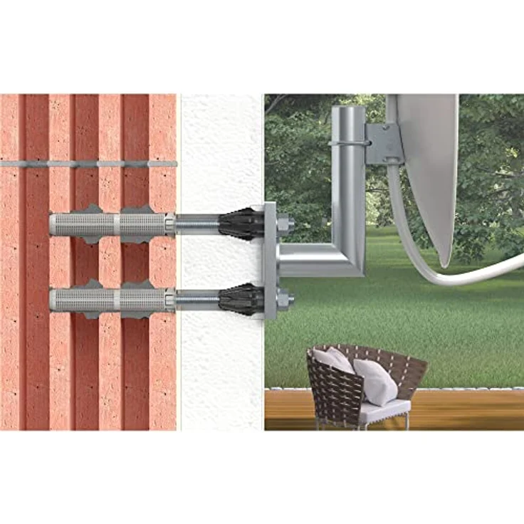 fischer Thermax 12-110 M12 - Abstandsmontagesystem zur Befestigung von schweren Lasten wie Markisen und Vordächern in Wärmedämmverbundsystemen - 20 Stück - Art.-Nr. 51291 - Preisvergleich – Bild 3