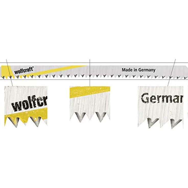 Wolfcraft Stichsägeblätter HCS 130mm T-Schaft 2324000 1St. – Bild 2