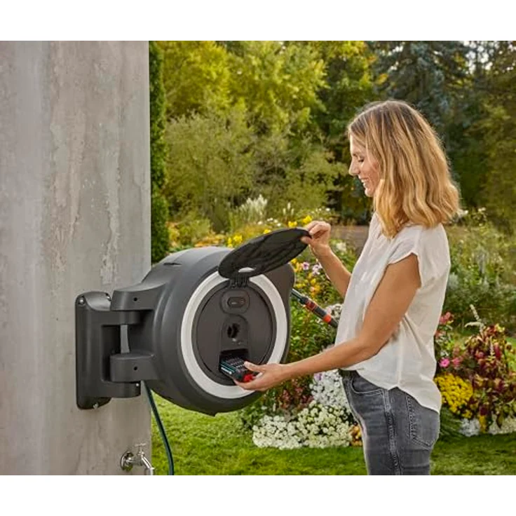 GARDENA Schlauchtrommel Wandschlauchbox Power Roll XXL, Automatisches Aufwickeln – Bild 6