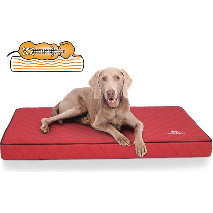 Knuffelwuff orthopädische Hundematte Juna rot XXL