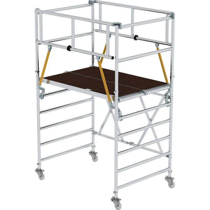 Günzburger Klappgerüst SG 1,35x2,45m mit Sicherheitsgeländer 4,08m AH