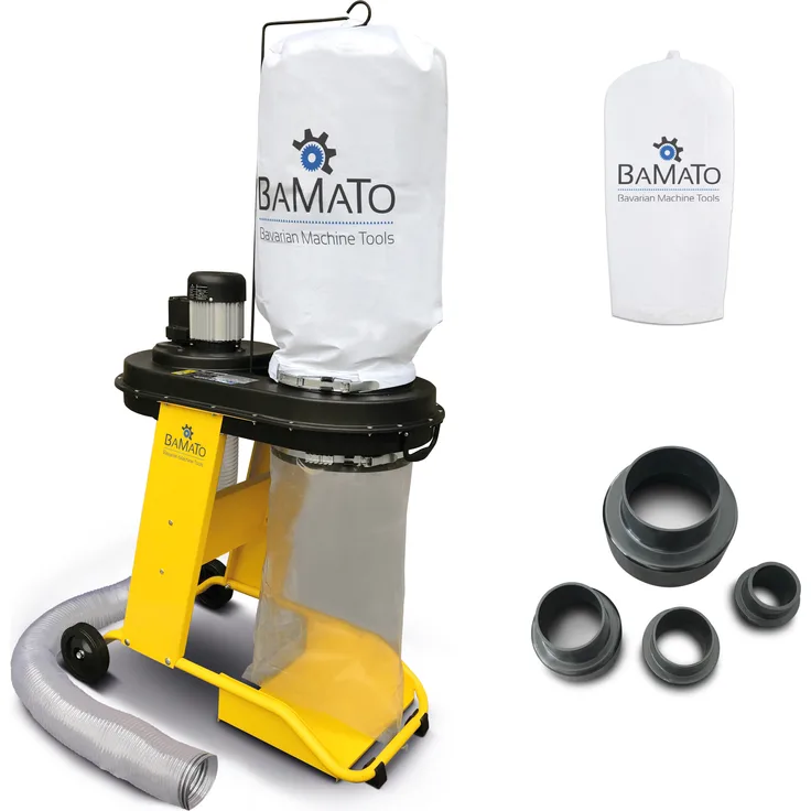 BAMATO Absauganlage AB-550 inkl. Adapter Set und 2. Filtersack