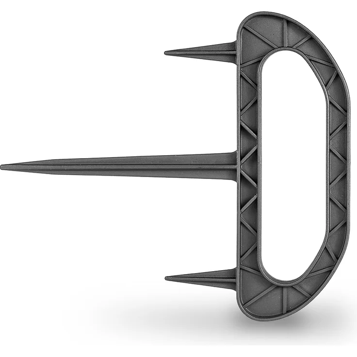 HaGa 10 ERDANKER mit Handgriff 15cm Länge Erdnägel für Unkrautvlies o. Widerhaken