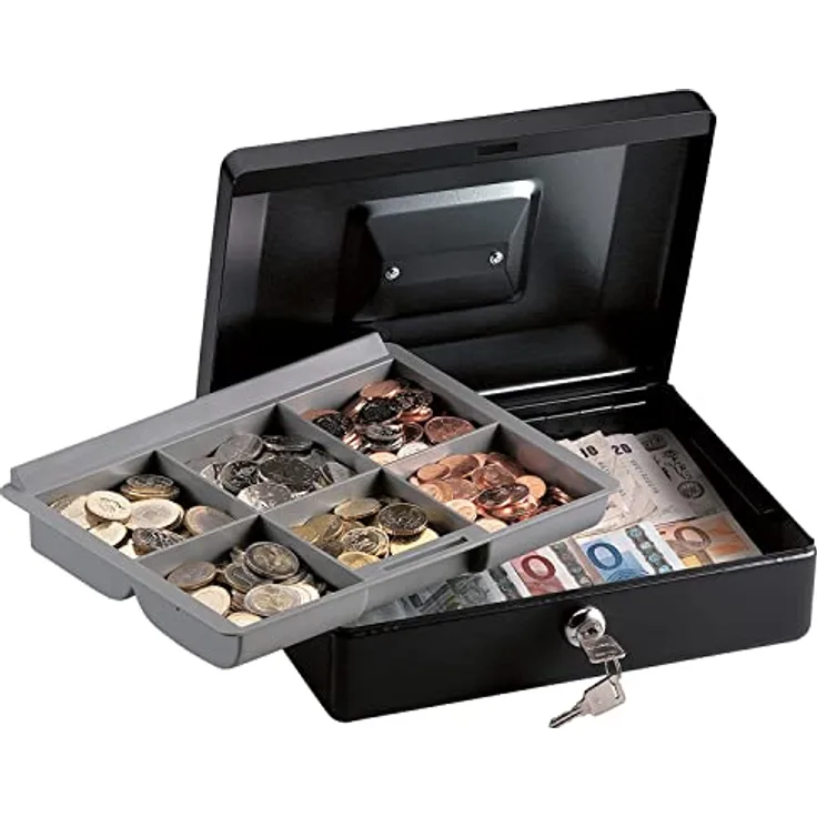 Master Lock CB-10ML Kleine Geldkassette mit Münzeinsatz