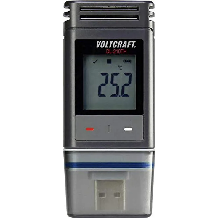 VOLTCRAFT DL-210TH Temperatur-Datenlogger, Luftfeuchte-Datenlogger Messgröße Temperatur, Luftfeuchtigkeit -30 bis +60°C 0 bis