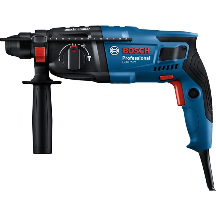 Bosch Professional GBH 2-21 SDS-Plus Bohrhammer inkl. 3 tlg. Bohrersatz und Handwerkerkoffer – Bild 2
