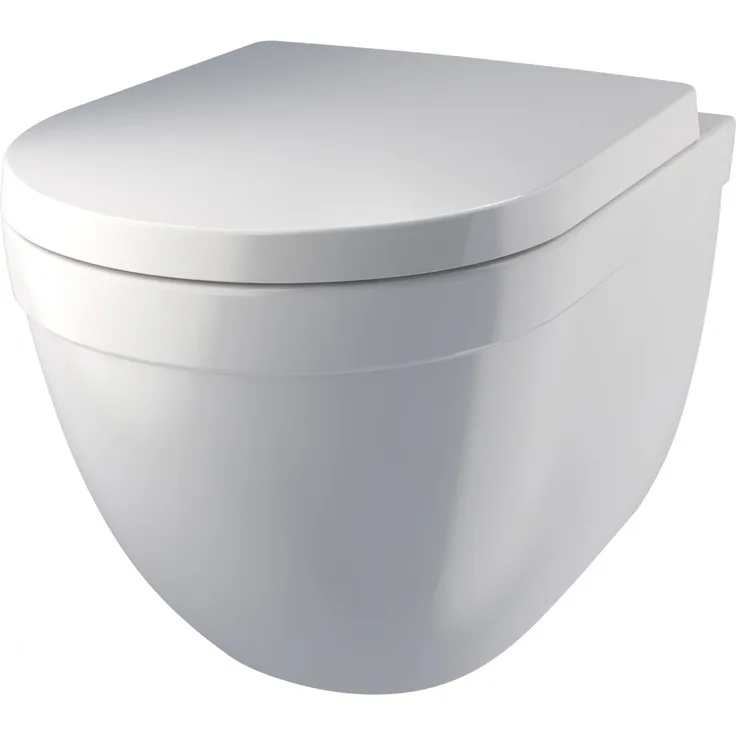 Wand-Tiefspül-WC Megara Raumsparmodell inkl. WC-Sitz mit Absenkautomtik