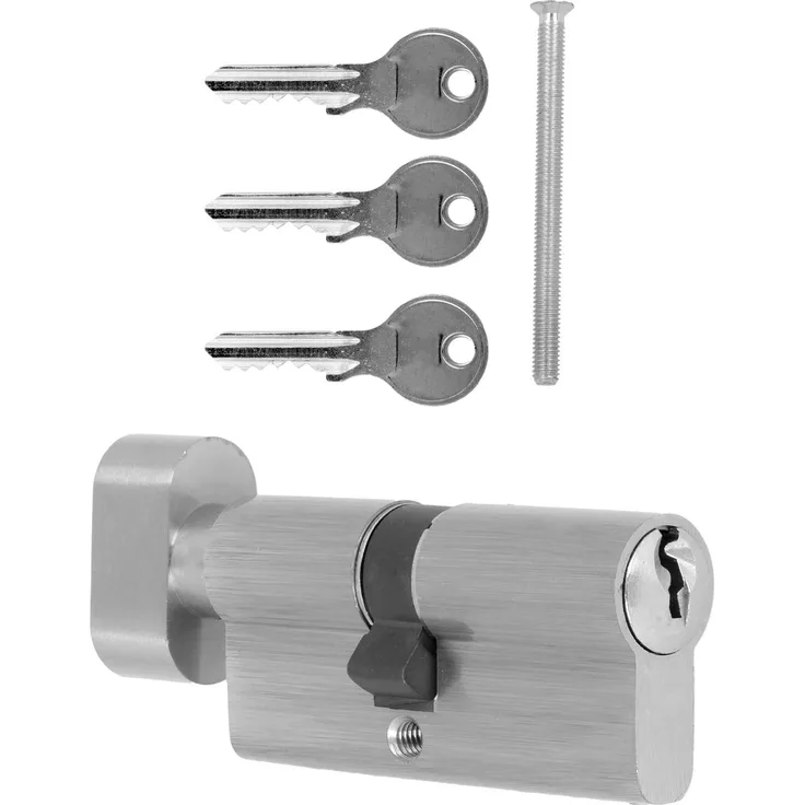 Standard Schließzylinder Zylinderschloss Knaufzylinder mit 3 Schlüssel Knaufzylinder, A35 B30