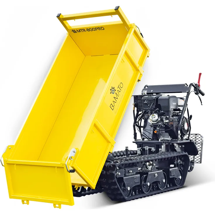 BAMATO Mini Raupendumper MTR-800PRO mit Kipphydraulik und Trittbrett