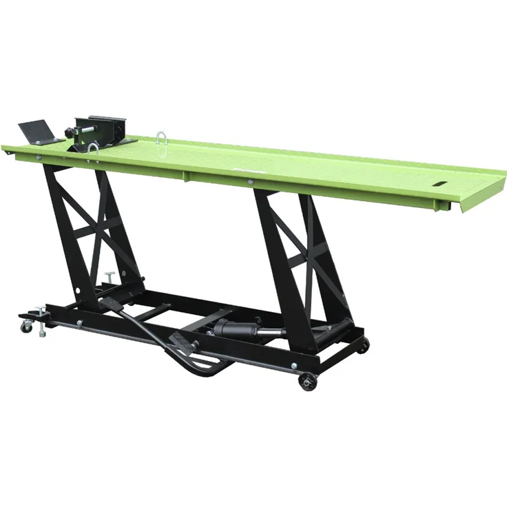 Trutzholm® Motorradhebebühne Schwarz/Grün hydraulisch Montagebühne Heber 450kg - Preisvergleich – Bild 1