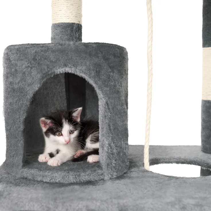 tectake Kratzbaum Stokeley 141cm - grau – Bild 5