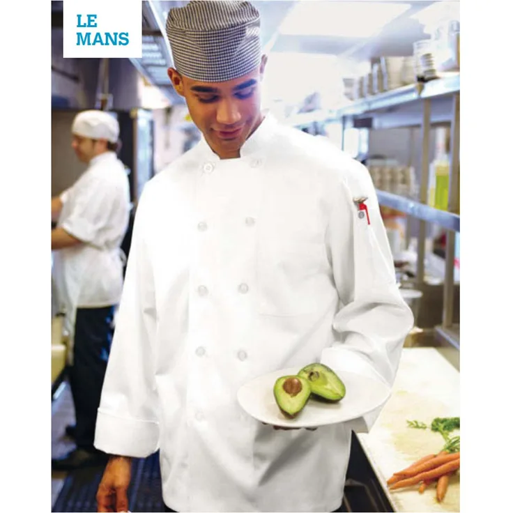 Chef Works Kochjacke Le Mans weiß Kochbekleidung Bäckerjacke Berufskleidung XL - Herren