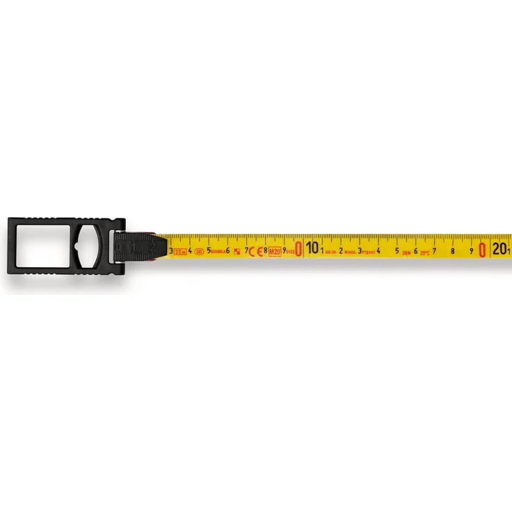 STABILA Kapselbandmaß LBM 2000 FIBREGLASS, 30 m, Glasfaser-Messband mit metrischer Skala und Knickschutz, Universalhaken, bruchsichere Kapsel, MID-Genauigkeit – Bild 4