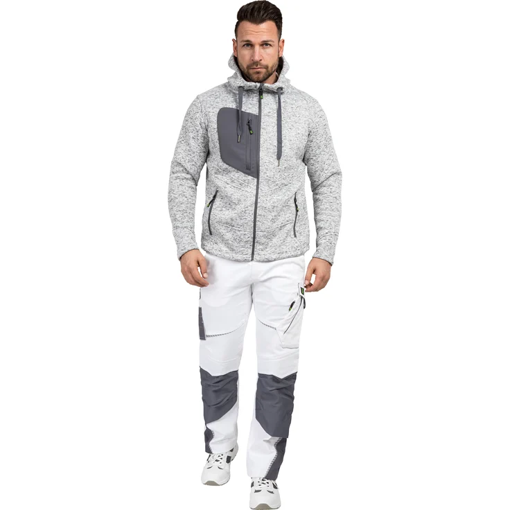 Arbeitsjacke Strickjacke weiß Größe S – Bild 4