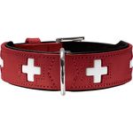 Hunter Hunde-Halsband Swiss rot-schwarz M