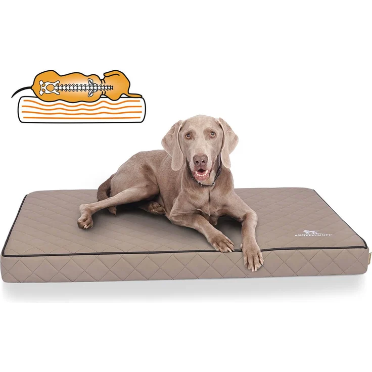 Knuffelwuff orthopädische Hundematte Juna grau XXL – Bild 1