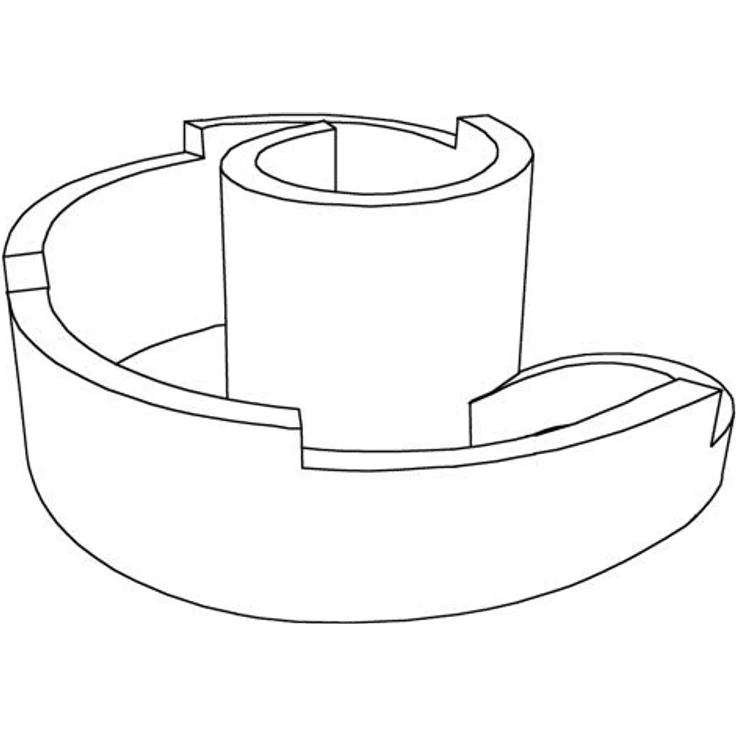 Bellissa Gabionen-Kräuterspirale rund 110x90x20-60cm Maschenweite 25 x 100 mm silber Füllmenge Erde (ca.): 200 l Steinbedarf (ca.): 180 kg Wandung: 8 cm – Bild 5