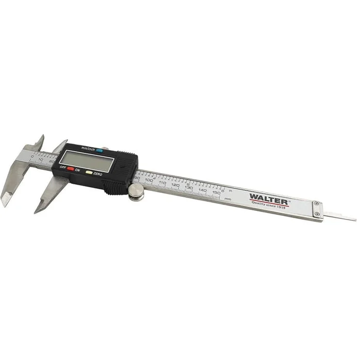 Walter Digitale Schieblehre 150mm Messschieber Tiefenmesser Messgerät Messlehre – Bild 2
