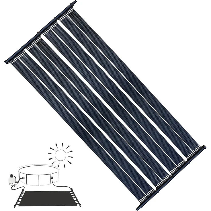 2 X 605x80CM Schwimmbad Heizung Solarpanel Solarabsorber Poolheizung Solar – Bild 1