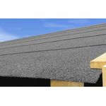 Karibu Selbstklebende Bitumendachbahn für Satteldachhäuser Schwarz Rolle 2,5 qm